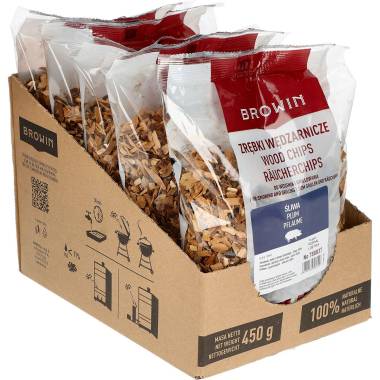 Щепки для копчения и жарки на гриля - дуб 450г BIOWIN (BROWIN)