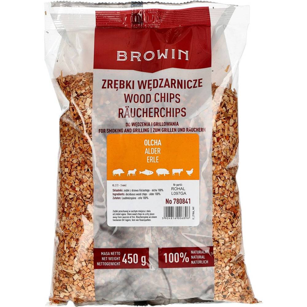 Щепки для копчения и жарки на гриля - дуб 450г BIOWIN (BROWIN)