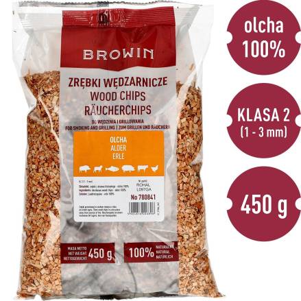 Щепки для копчения и жарки на гриля - дуб 450г BIOWIN (BROWIN)