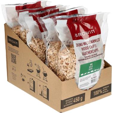 Щепки для копчения и жарки на гриля - дуб 450г BIOWIN (BROWIN)
